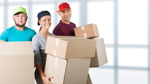 Experienced movers loading household furniture for a Westhampstead relocation