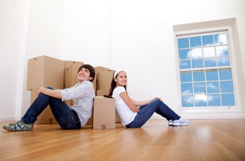 Office relocation boxes and equipment for removal services in Westhampstead