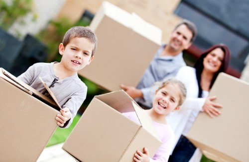 Professional man and van service helping with a small move in Westhampstead