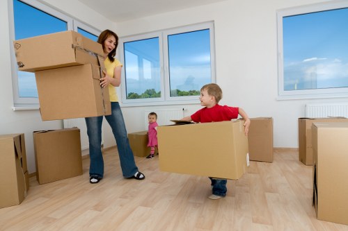 Professional home removals support in a West Hampstead apartment