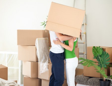 Man and van loading furniture for a local West Hampstead relocation
