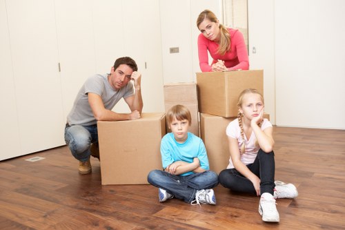 Temporary storage and organised moving supplies for a West Hampstead relocation