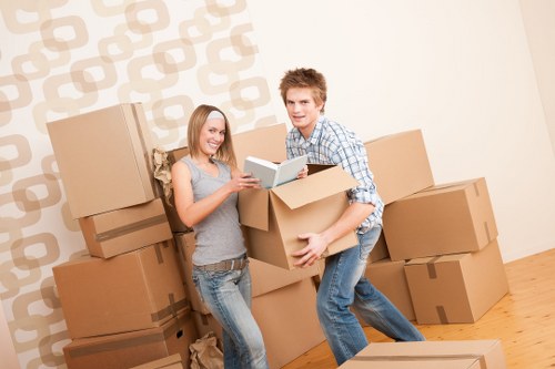 Professional movers planning a relocation in Westhampstead