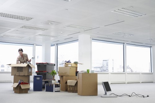 Professional moving truck arrangement for house and office transport in West Hampstead