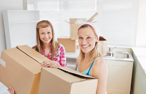 House removal service packing furniture and fragile items