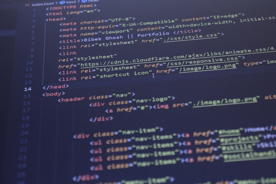 Close-up image of a computer screen displaying a blurred view of colorful lines of programming code, including keywords like 'function', 'return', 'var', and 'if', with syntax highlighting featuring r